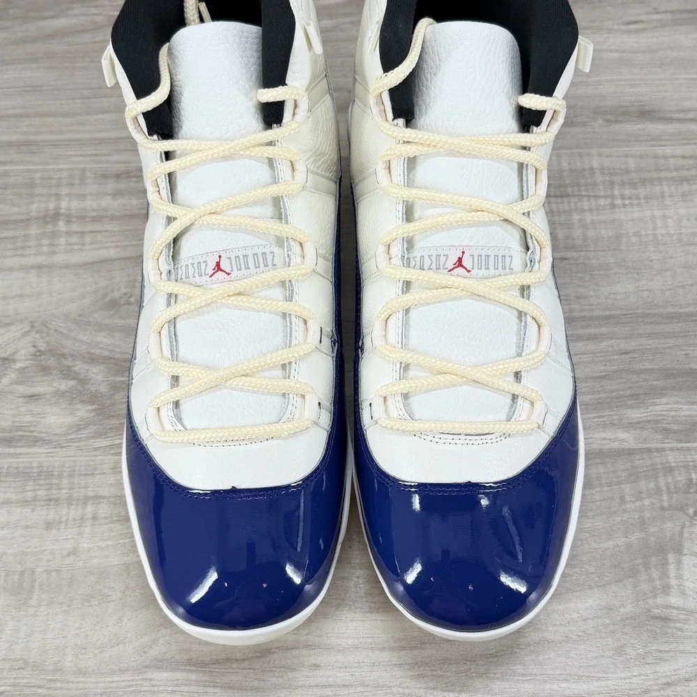 Jordan 11 Retro MCS Rare Air Baseball Cleats Sail Royal Mens Size 15 HM7326-100